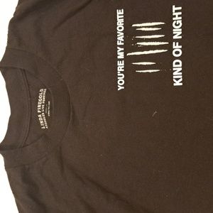 Blow No Name Tee, Size Small, Black w/imprint of powdery lines and wording